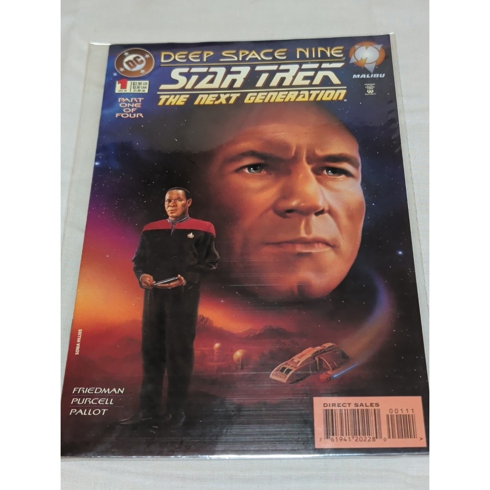 STAR TREK DEEP SPACE NINE / THE NEXT GENERATION ISSUE #2 Part 4 MALIBU COMICS